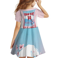 Japan Rugby Custom Family Matching Off Shoulder Maxi Dress and Hawaiian Shirt Go Sakuras Japanese Mount Fuji