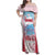 Japan Rugby Custom Family Matching Off Shoulder Maxi Dress and Hawaiian Shirt Go Sakuras Japanese Mount Fuji