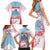 Japan Rugby Custom Family Matching Short Sleeve Bodycon Dress and Hawaiian Shirt Go Sakuras Japanese Mount Fuji