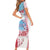 Japan Rugby Custom Family Matching Short Sleeve Bodycon Dress and Hawaiian Shirt Go Sakuras Japanese Mount Fuji