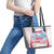 Japan Rugby Custom Leather Tote Bag Go Sakuras Japanese Mount Fuji
