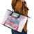 Japan Rugby Custom Leather Tote Bag Go Sakuras Japanese Mount Fuji