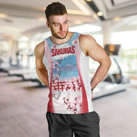 Japan Rugby Custom Men Tank Top Go Sakuras Japanese Mount Fuji