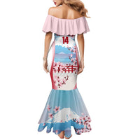 Japan Rugby Custom Mermaid Dress Go Sakuras Japanese Mount Fuji