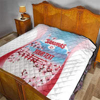 Japan Rugby Custom Quilt Go Sakuras Japanese Mount Fuji