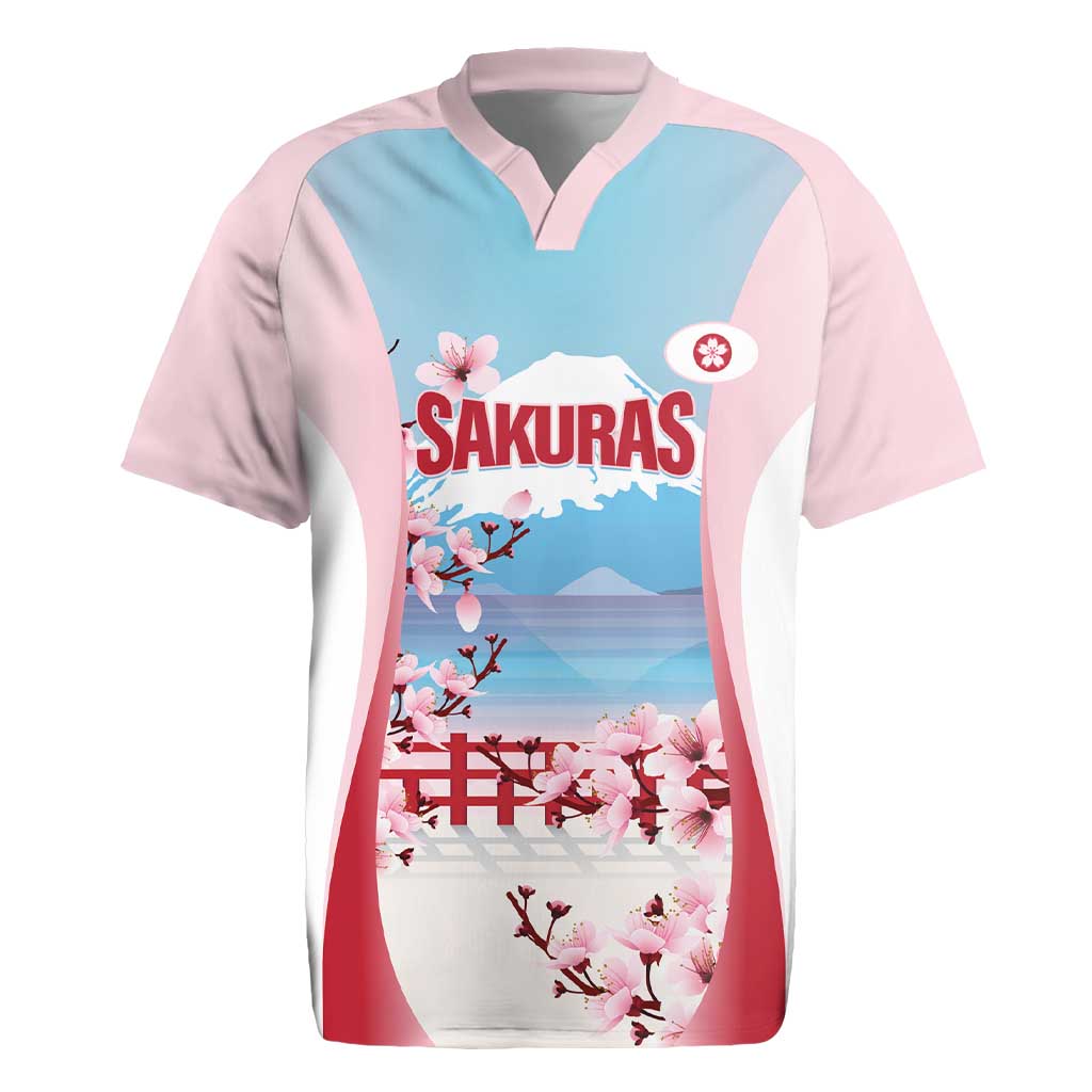 Japan Rugby Custom Rugby Jersey Go Sakuras Japanese Mount Fuji