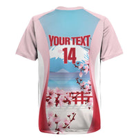 Japan Rugby Custom Rugby Jersey Go Sakuras Japanese Mount Fuji