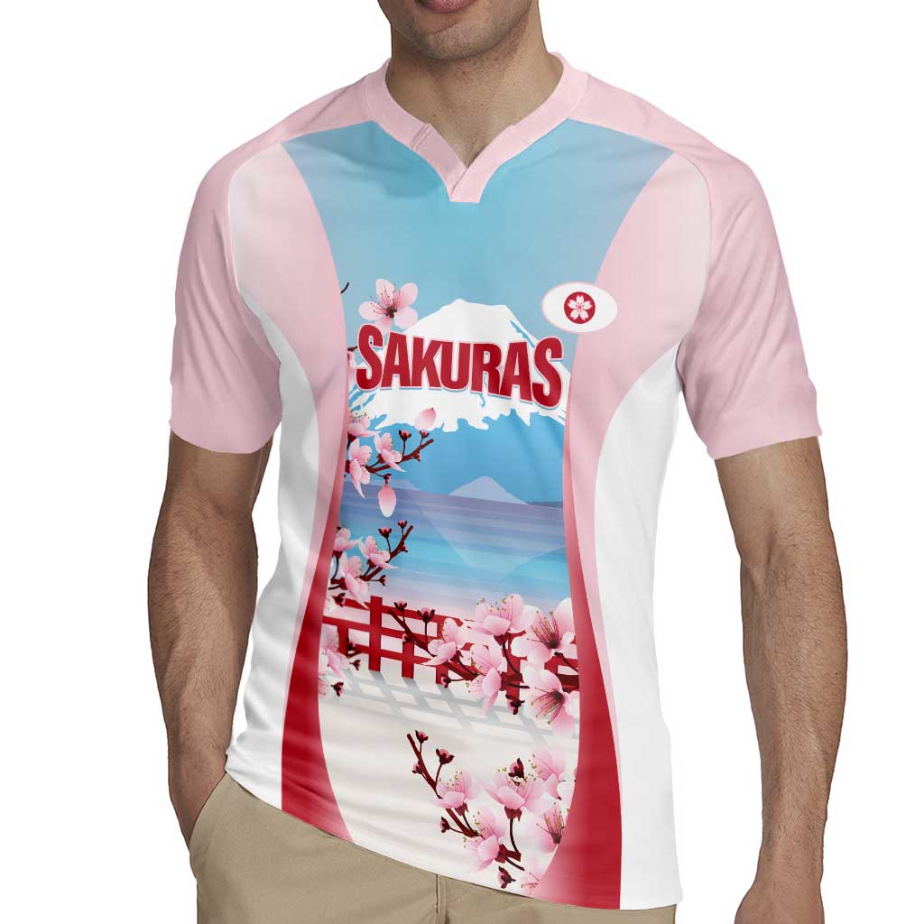 Japan Rugby Custom Rugby Jersey Go Sakuras Japanese Mount Fuji