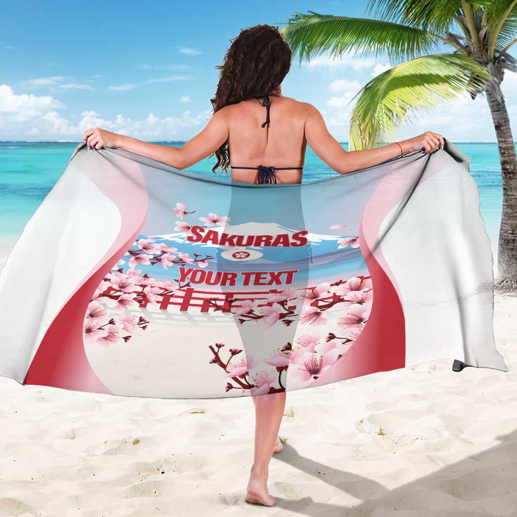 Japan Rugby Custom Sarong Go Sakuras Japanese Mount Fuji