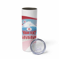 Japan Rugby Custom Skinny Tumbler Go Sakuras Japanese Mount Fuji