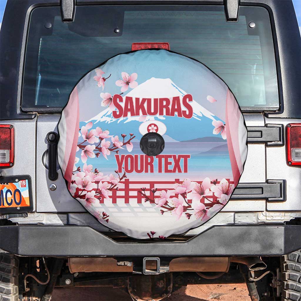 Japan Rugby Custom Spare Tire Cover Go Sakuras Japanese Mount Fuji
