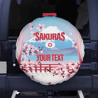 Japan Rugby Custom Spare Tire Cover Go Sakuras Japanese Mount Fuji