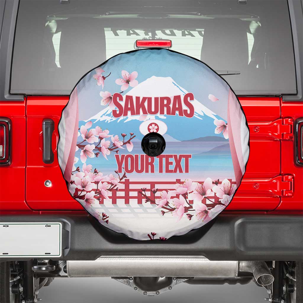 Japan Rugby Custom Spare Tire Cover Go Sakuras Japanese Mount Fuji