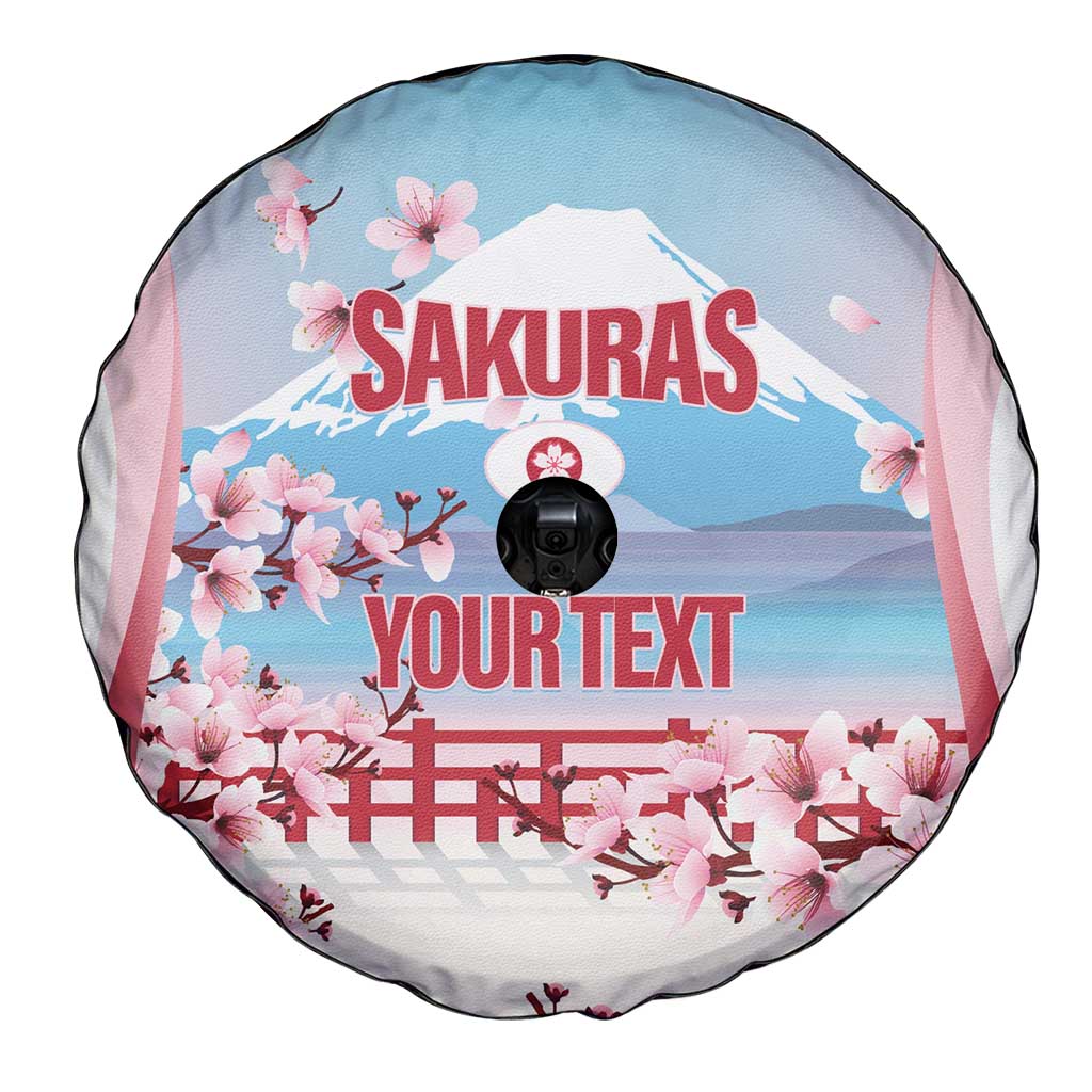 Japan Rugby Custom Spare Tire Cover Go Sakuras Japanese Mount Fuji