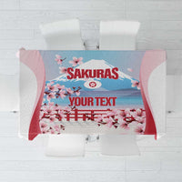 Japan Rugby Custom Tablecloth Go Sakuras Japanese Mount Fuji