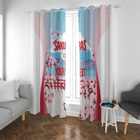 Japan Rugby Custom Window Curtain Go Sakuras Japanese Mount Fuji