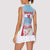 Japan Rugby Custom Women Sleeveless Polo Shirt Go Sakuras Japanese Mount Fuji