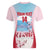 Japan Rugby Custom Women V-Neck T-Shirt Go Sakuras Japanese Mount Fuji