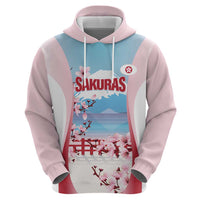 Japan Rugby Custom Zip Hoodie Go Sakuras Japanese Mount Fuji