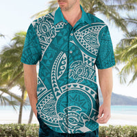 Polynesian Pride Hawaii Hawaiian Shirt Hawaiian Tribal Honu Turquoise Version - Wonder Print Shop