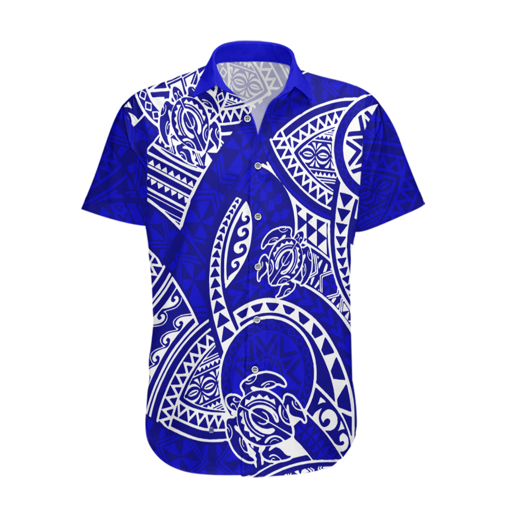 Polynesian Pride Hawaii Hawaiian Shirt Hawaiian Tribal Honu Blue Version - Wonder Print Shop