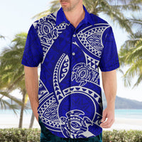 Polynesian Pride Hawaii Hawaiian Shirt Hawaiian Tribal Honu Blue Version - Wonder Print Shop