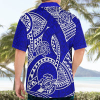 Polynesian Pride Hawaii Hawaiian Shirt Hawaiian Tribal Honu Blue Version - Wonder Print Shop