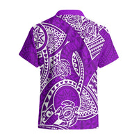 Polynesian Pride Hawaii Hawaiian Shirt Hawaiian Tribal Honu Purple Version - Wonder Print Shop