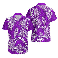 Polynesian Pride Hawaii Hawaiian Shirt Hawaiian Tribal Honu Purple Version - Wonder Print Shop