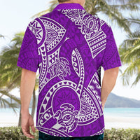 Polynesian Pride Hawaii Hawaiian Shirt Hawaiian Tribal Honu Purple Version - Wonder Print Shop