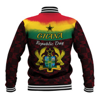 1 July Ghana Republic Day Baseball Jacket African Pattern Mix Flag Unique Style - Wonder Print Shop