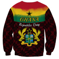 1 July Ghana Republic Day Sweatshirt African Pattern Mix Flag Unique Style - Wonder Print Shop