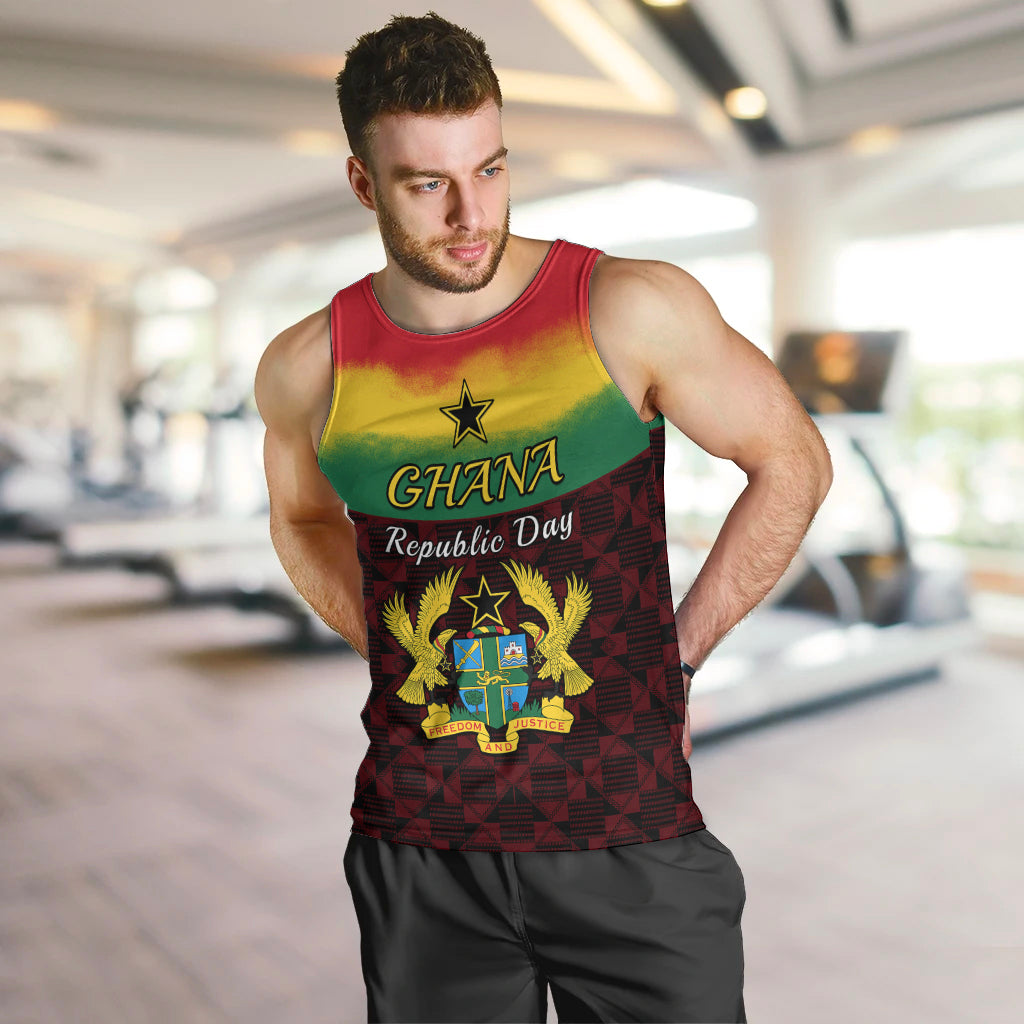 personalised-1-july-ghana-republic-day-men-tank-top-african-pattern-mix-flag-unique-style