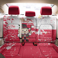Poland Pierogi Festival Back Car Seat Cover Funny Dumpling Costume With Flag - Wonder Print Shop