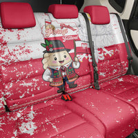 Poland Pierogi Festival Back Car Seat Cover Funny Dumpling Costume With Flag - Wonder Print Shop