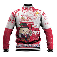 Poland Pierogi Festival Baseball Jacket Funny Dumpling Costume With Flag - Wonder Print Shop