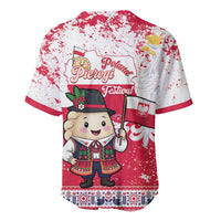 Poland Pierogi Festival Baseball Jersey Funny Dumpling Costume With Flag - Wonder Print Shop
