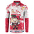 Poland Pierogi Festival Button Sweatshirt Funny Dumpling Costume With Flag - Wonder Print Shop