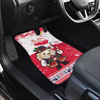 Poland Pierogi Festival Car Mats Funny Dumpling Costume With Flag - Wonder Print Shop