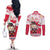 Poland Pierogi Festival Couples Matching Off The Shoulder Long Sleeve Dress and Long Sleeve Button Shirt Funny Dumpling Costume With Flag - Wonder Print Shop