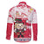 Poland Pierogi Festival Family Matching Long Sleeve Bodycon Dress and Hawaiian Shirt Funny Dumpling Costume With Flag - Wonder Print Shop