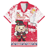 Poland Pierogi Festival Family Matching Mermaid Dress and Hawaiian Shirt Funny Dumpling Costume With Flag - Wonder Print Shop