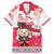 Poland Pierogi Festival Family Matching Mermaid Dress and Hawaiian Shirt Funny Dumpling Costume With Flag - Wonder Print Shop