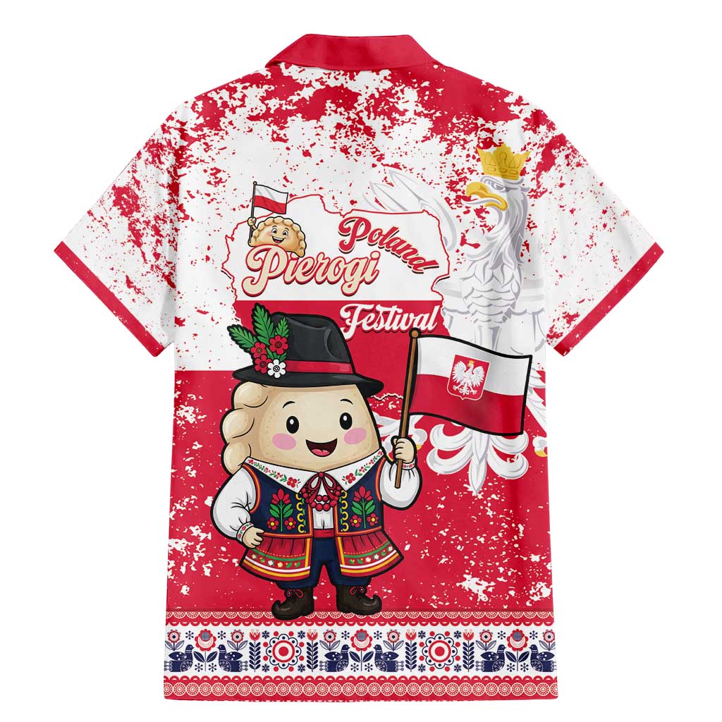 Poland Pierogi Festival Family Matching Mermaid Dress and Hawaiian Shirt Funny Dumpling Costume With Flag - Wonder Print Shop