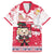 Poland Pierogi Festival Family Matching Off The Shoulder Long Sleeve Dress and Hawaiian Shirt Funny Dumpling Costume With Flag - Wonder Print Shop