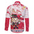 Poland Pierogi Festival Family Matching Off The Shoulder Long Sleeve Dress and Hawaiian Shirt Funny Dumpling Costume With Flag - Wonder Print Shop