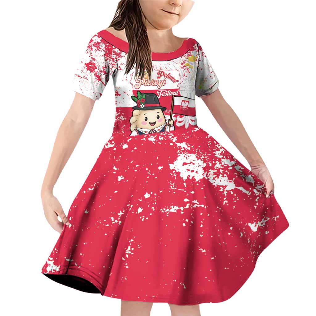 Poland Pierogi Festival Family Matching Off Shoulder Short Dress and Hawaiian Shirt Funny Dumpling Costume With Flag - Wonder Print Shop