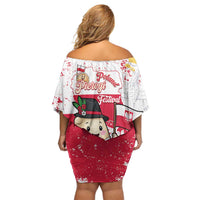 Poland Pierogi Festival Family Matching Off Shoulder Short Dress and Hawaiian Shirt Funny Dumpling Costume With Flag - Wonder Print Shop