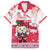Poland Pierogi Festival Family Matching Short Sleeve Bodycon Dress and Hawaiian Shirt Funny Dumpling Costume With Flag - Wonder Print Shop