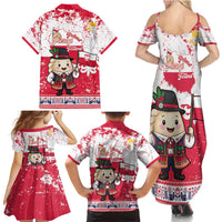 Poland Pierogi Festival Family Matching Summer Maxi Dress and Hawaiian Shirt Funny Dumpling Costume With Flag - Wonder Print Shop